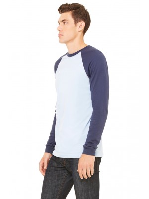 Bella + Canvas 3000C Men's Jersey Long-Sleeve Baseball T‑Shirt